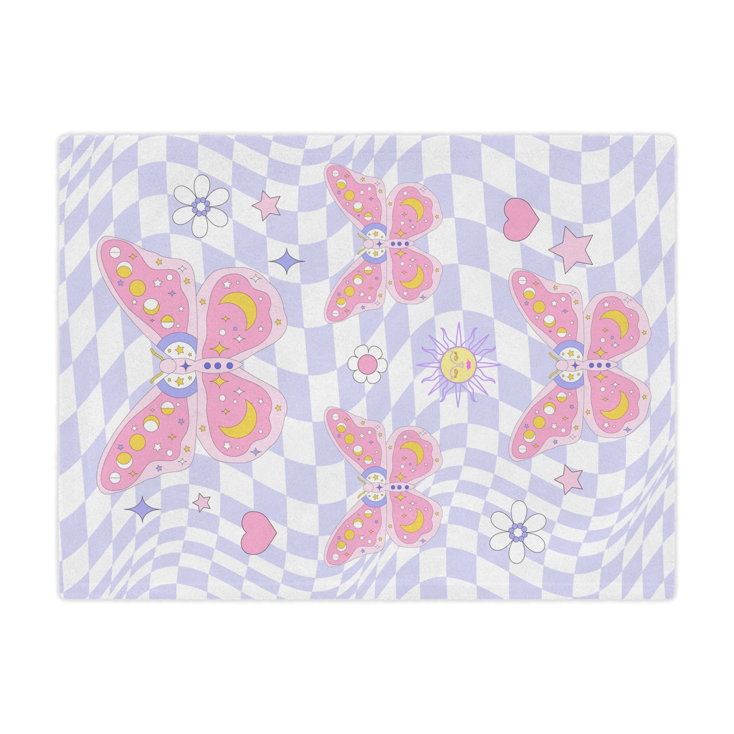 KawaII Pastel Soft Grunge Butterfly Blanket