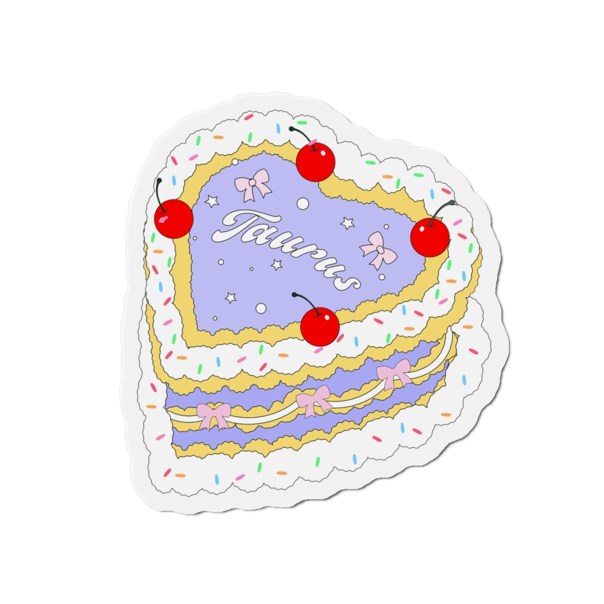 Zodiac Cake Series Taurus Magnets