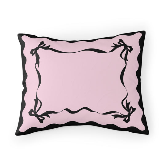 MY TWO MOOD Black Pink Aesthetic Pillow Sham