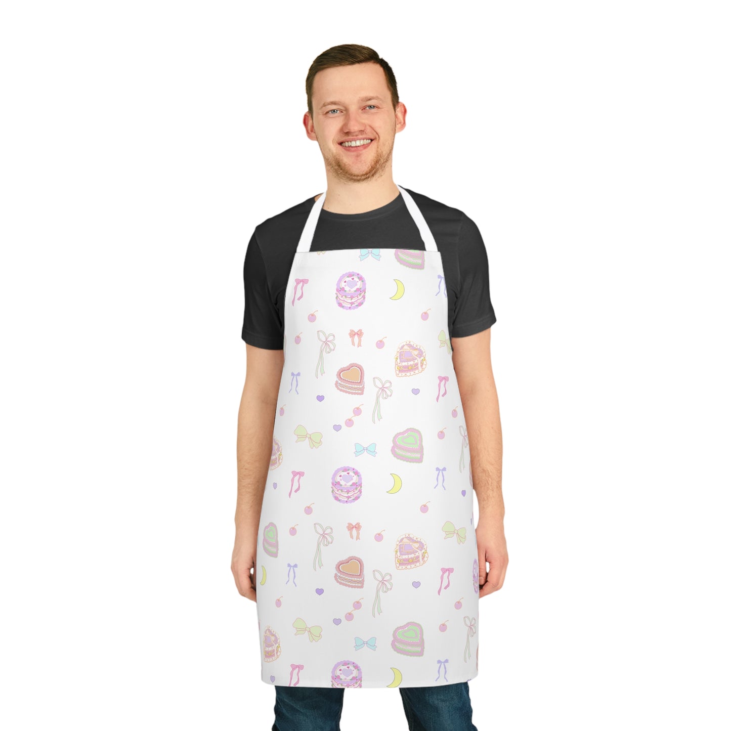 Pink Bow Pastel Cake Coquette Aesthetic Apron