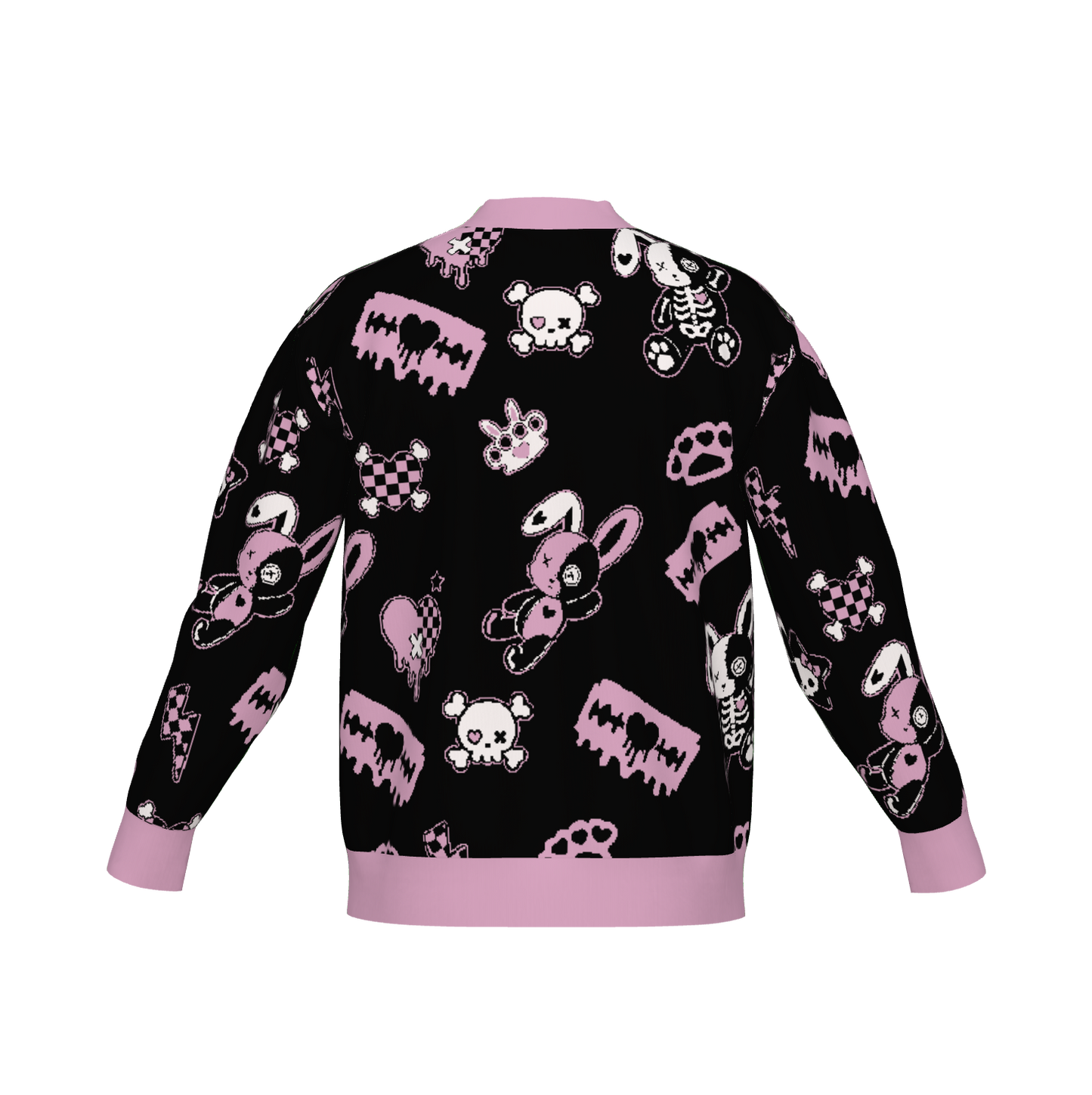 Zombie Skeleton Bunny Unisex Cardigan (2XS - 3XL)