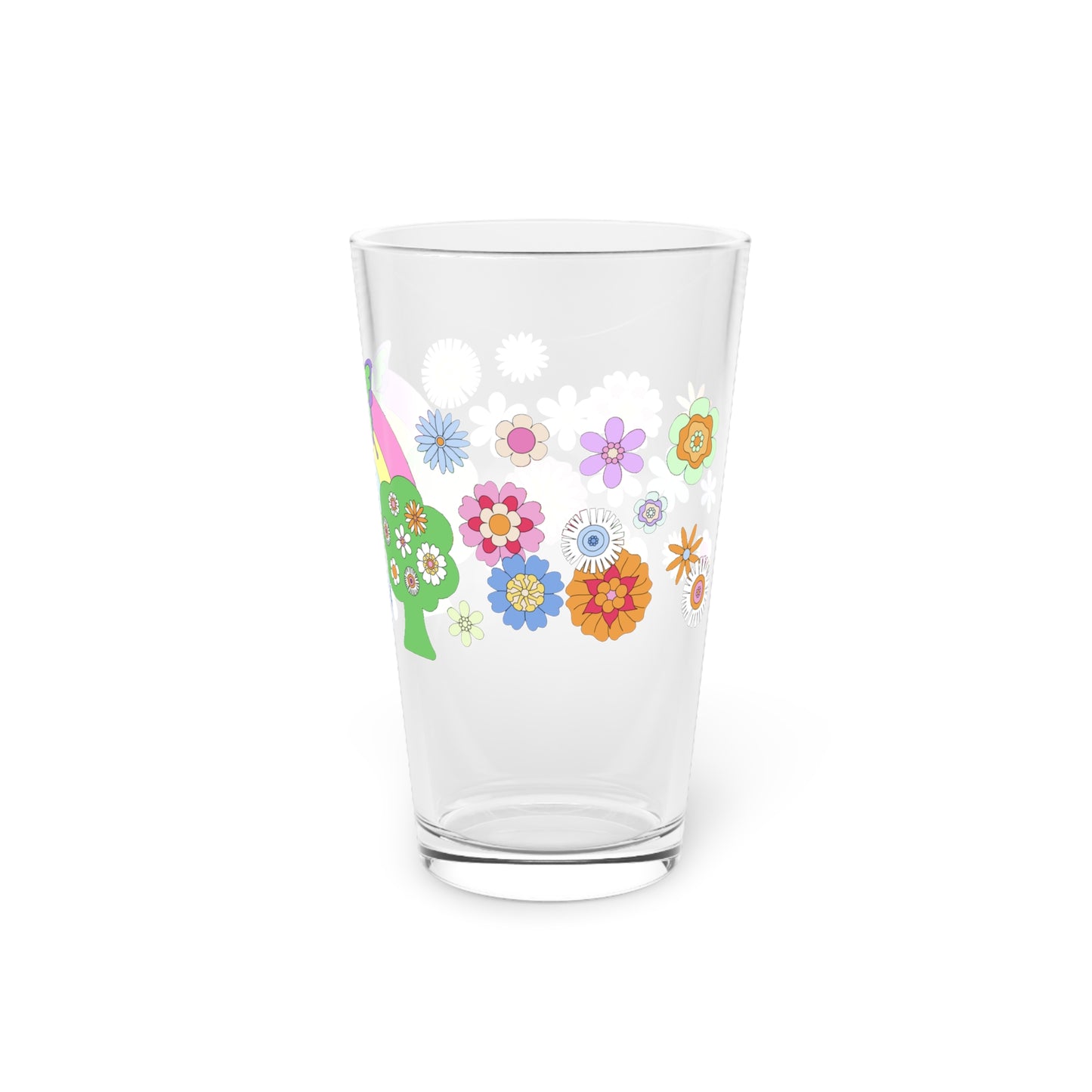 Retro Flower Sweet Dream Pint Glass