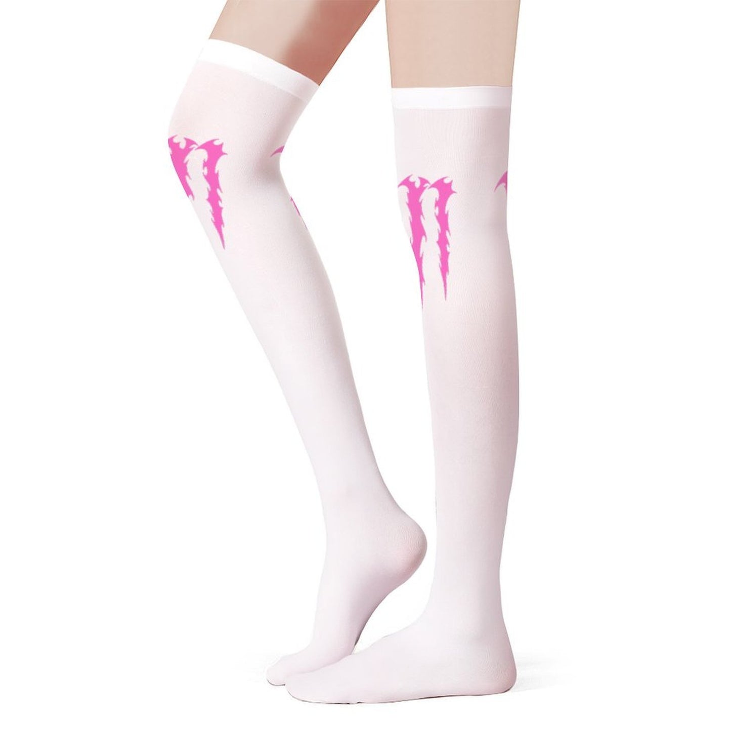 Pink Monster Claw Scene Kid Long Stockings