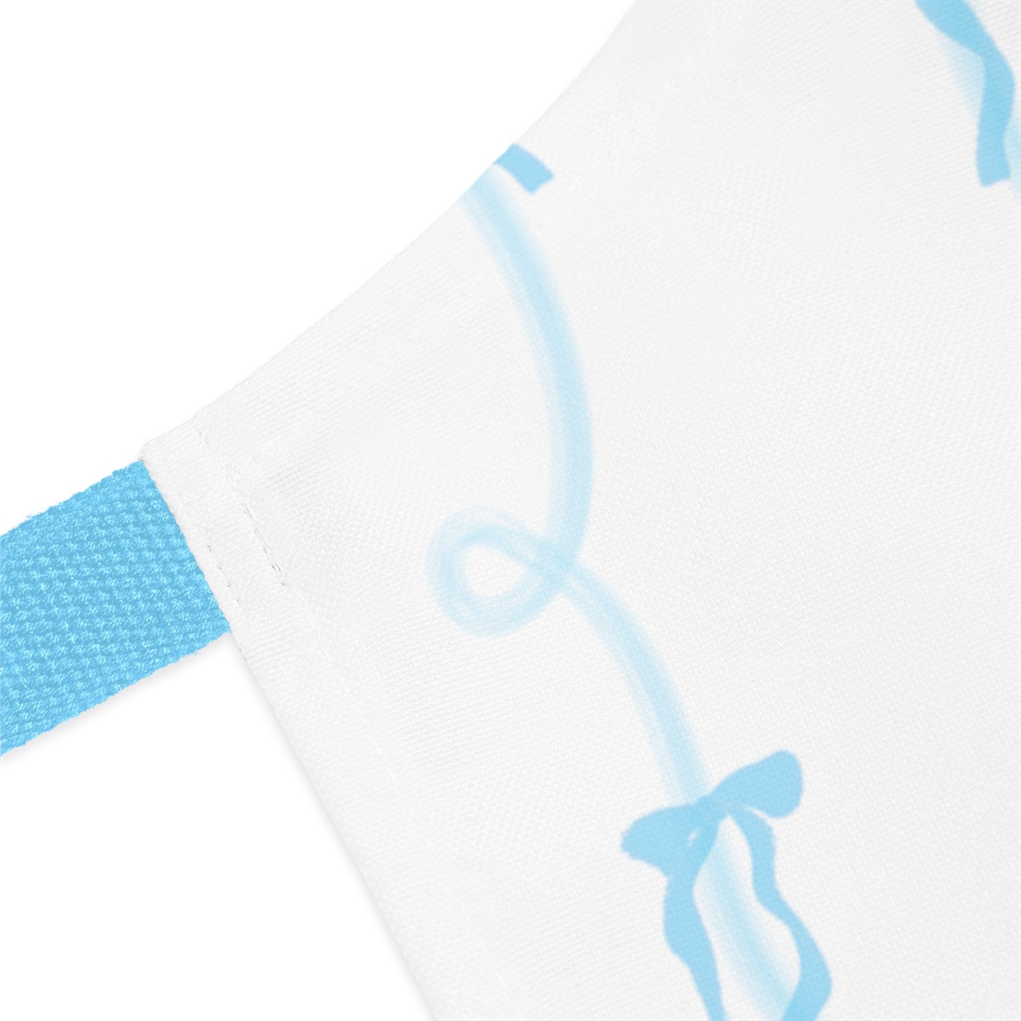 Coquette bow aesthetic Baby Blue Apron