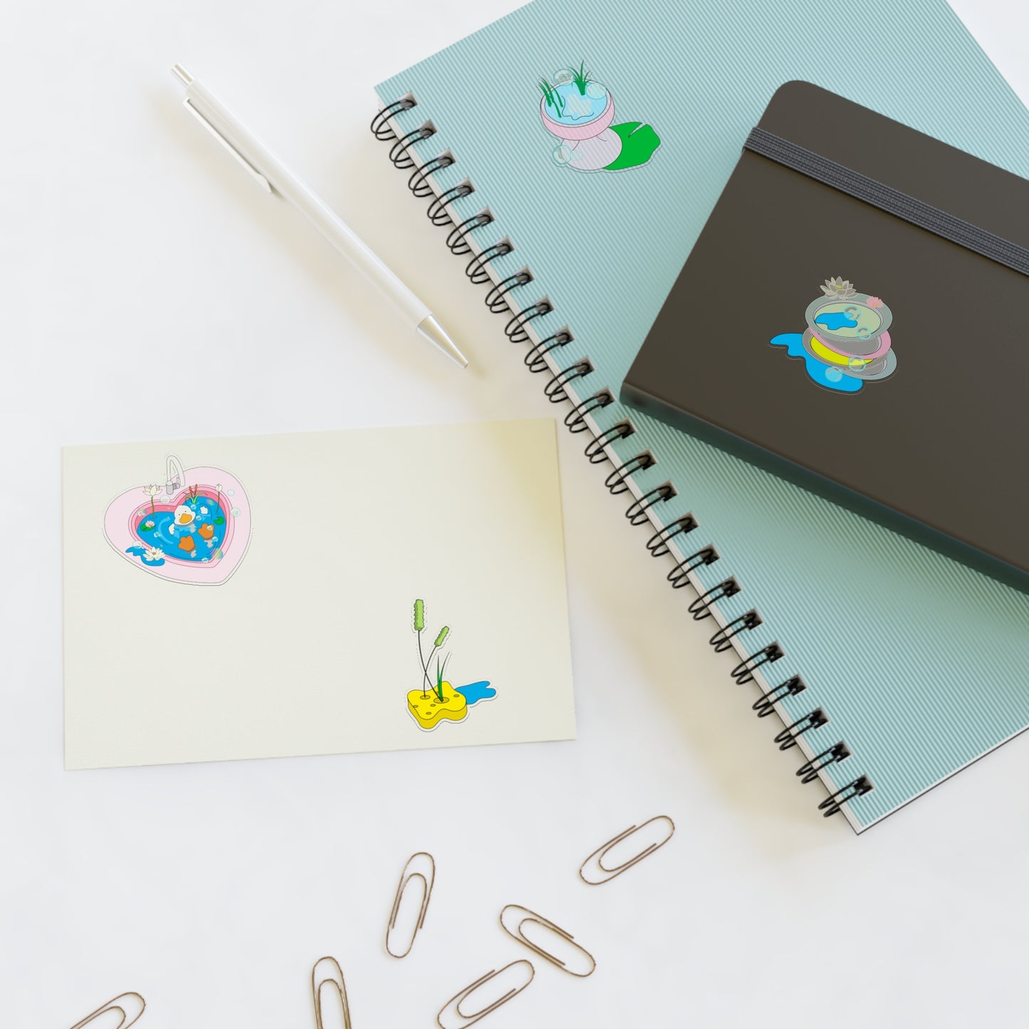 duck daydream Sticker Sheets