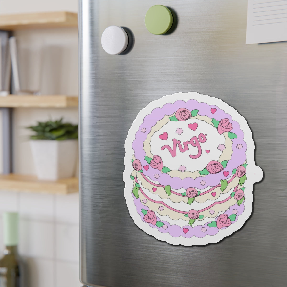 Zodiac Cake Series Virgo Magnets