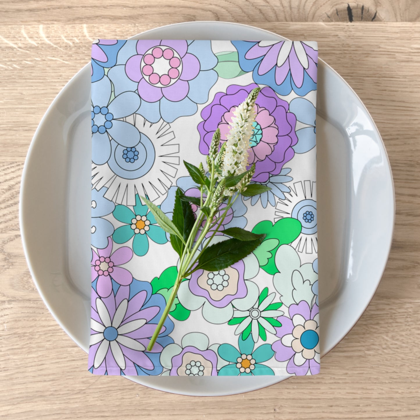 Retro Flower Child Napkins