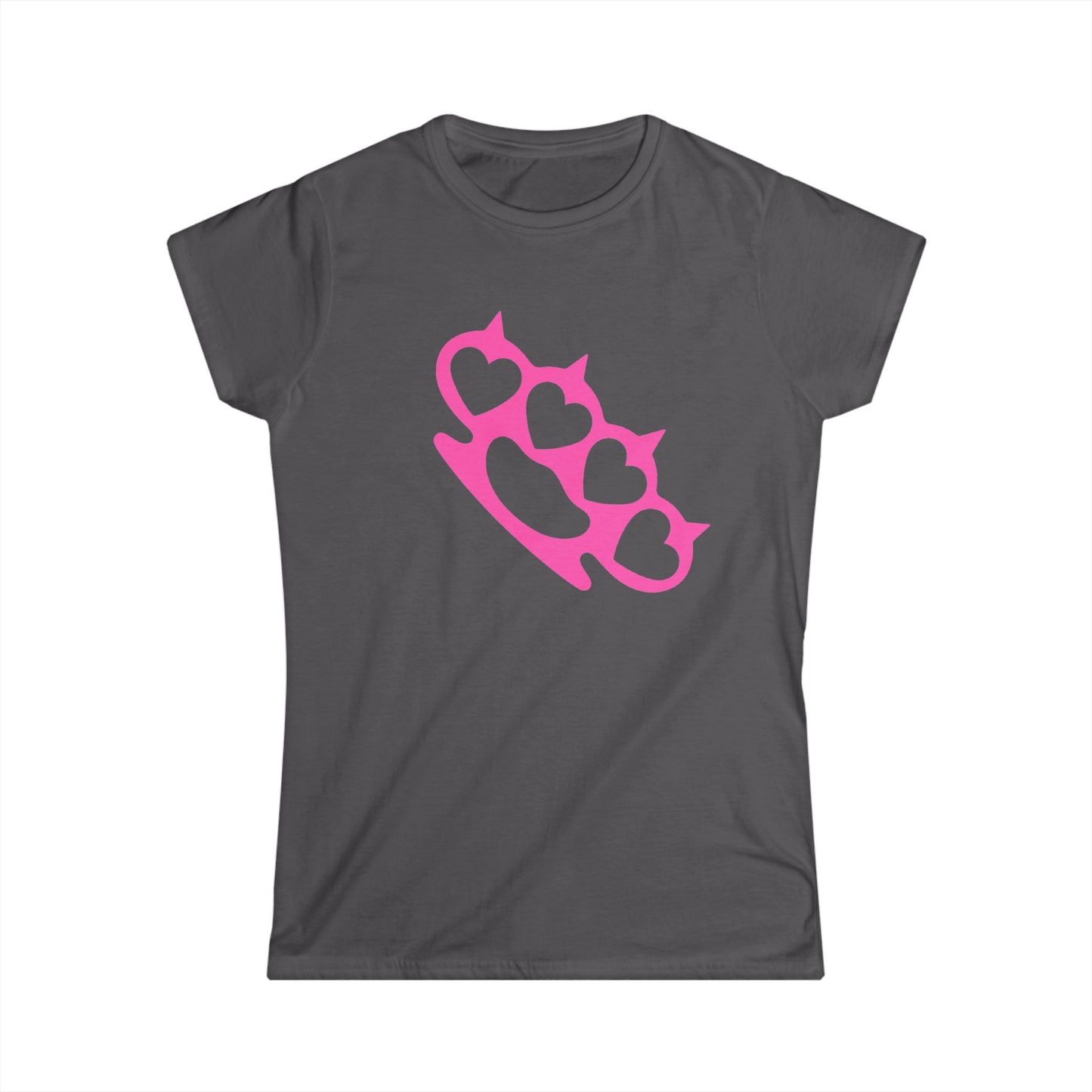 Heart Brass Knuckles Women’s Tee | Scene Emo Graphic T-Shirt