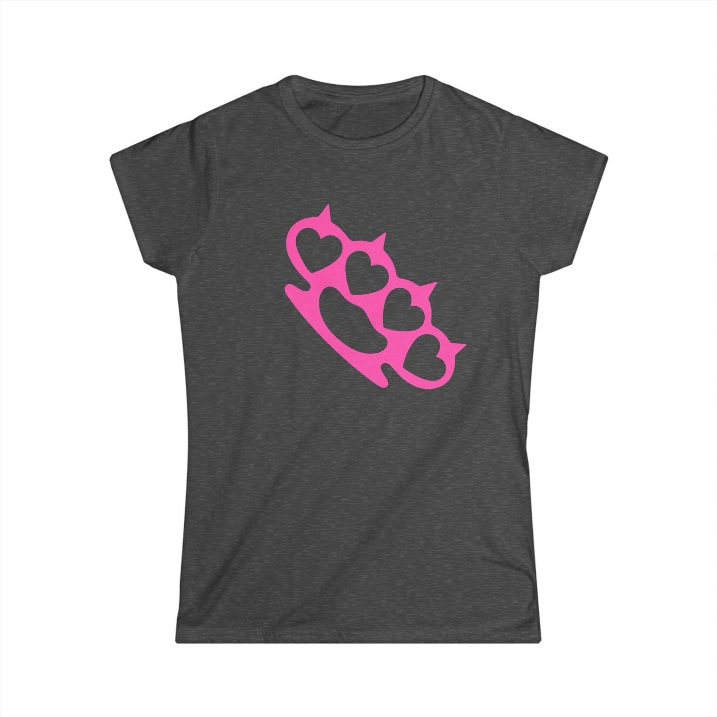 Heart Brass Knuckles Women’s Tee | Scene Emo Graphic T-Shirt