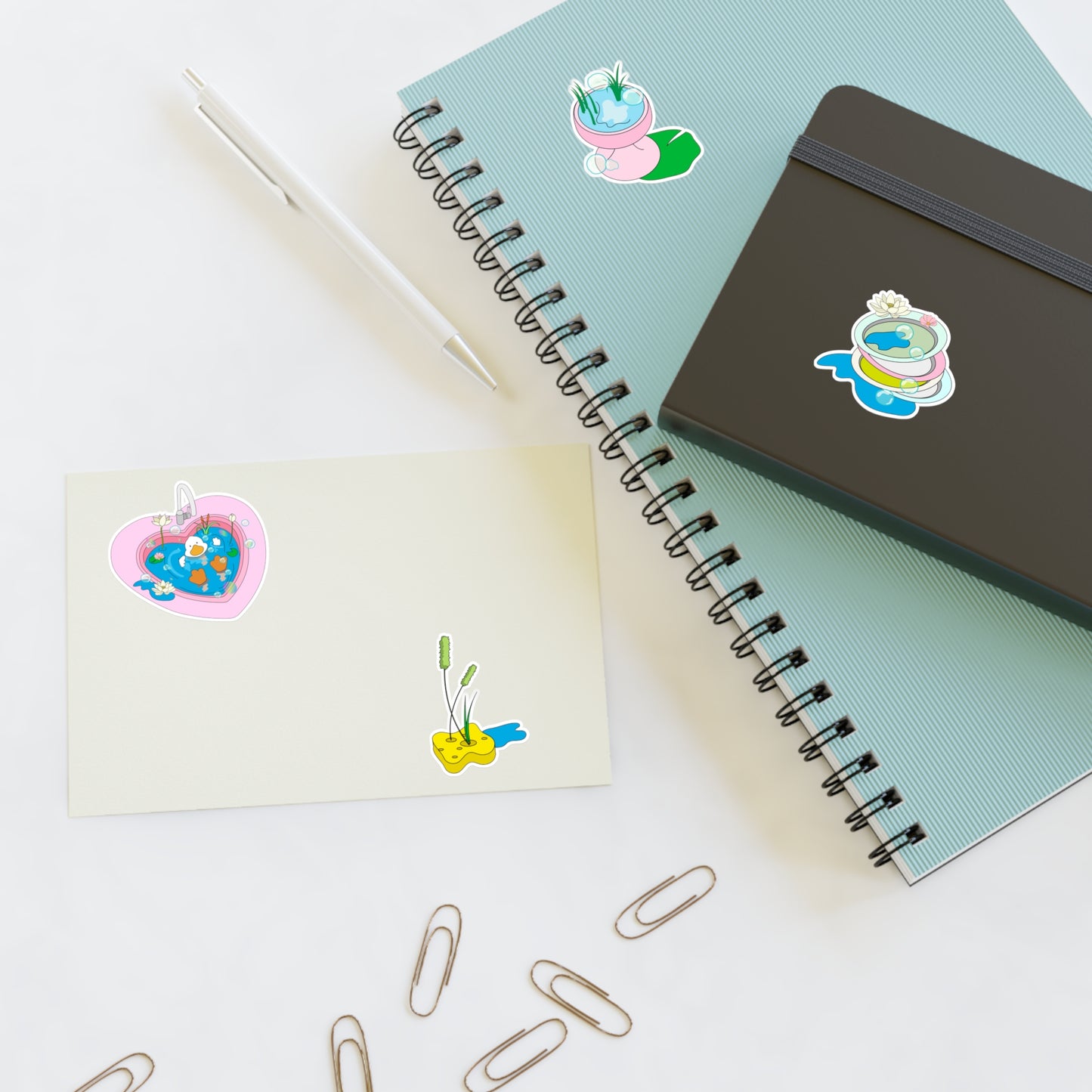 duck daydream Sticker Sheets