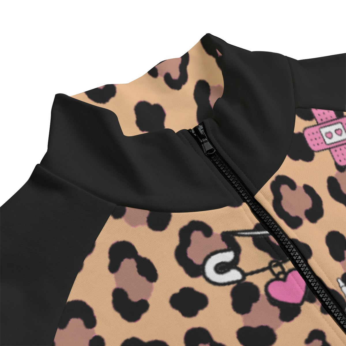 Leopard Bunny Skull Cotton Unisex Zip Jacket (S–5XL)