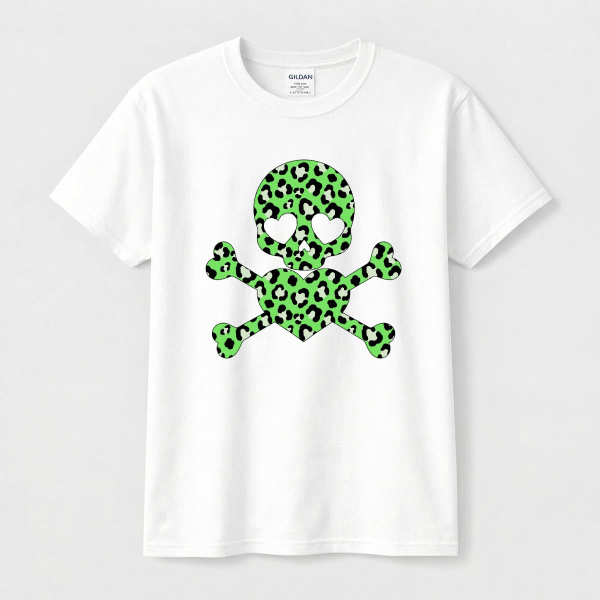 Neon Leopard Skull Unisex Cotton T-Shirt (S–5XL)