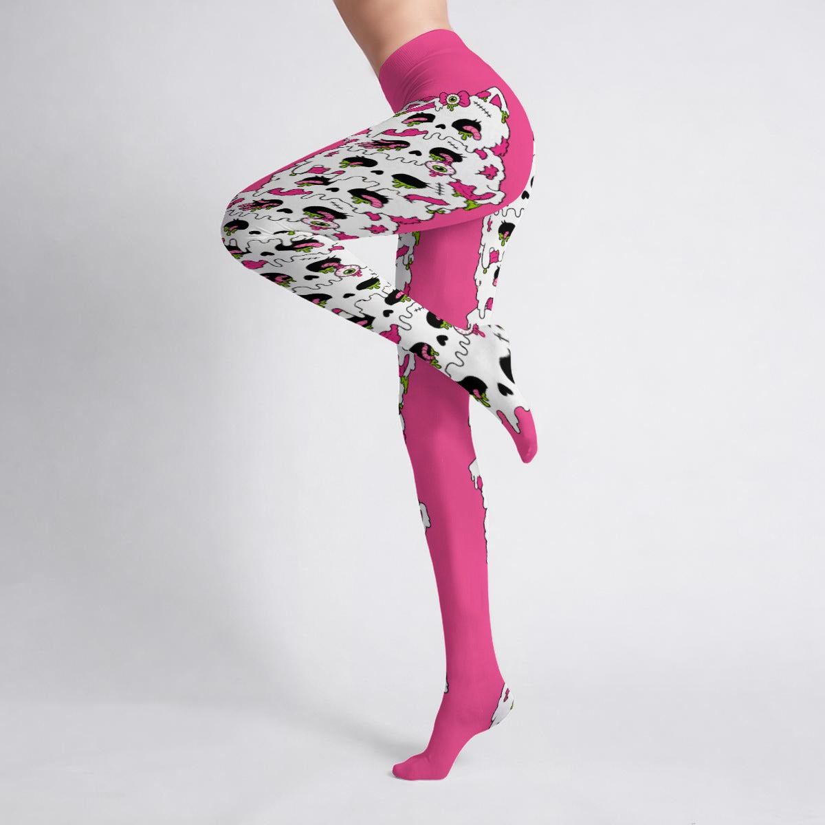 Zombie Kitty Melt Women's High-Stretch Tights