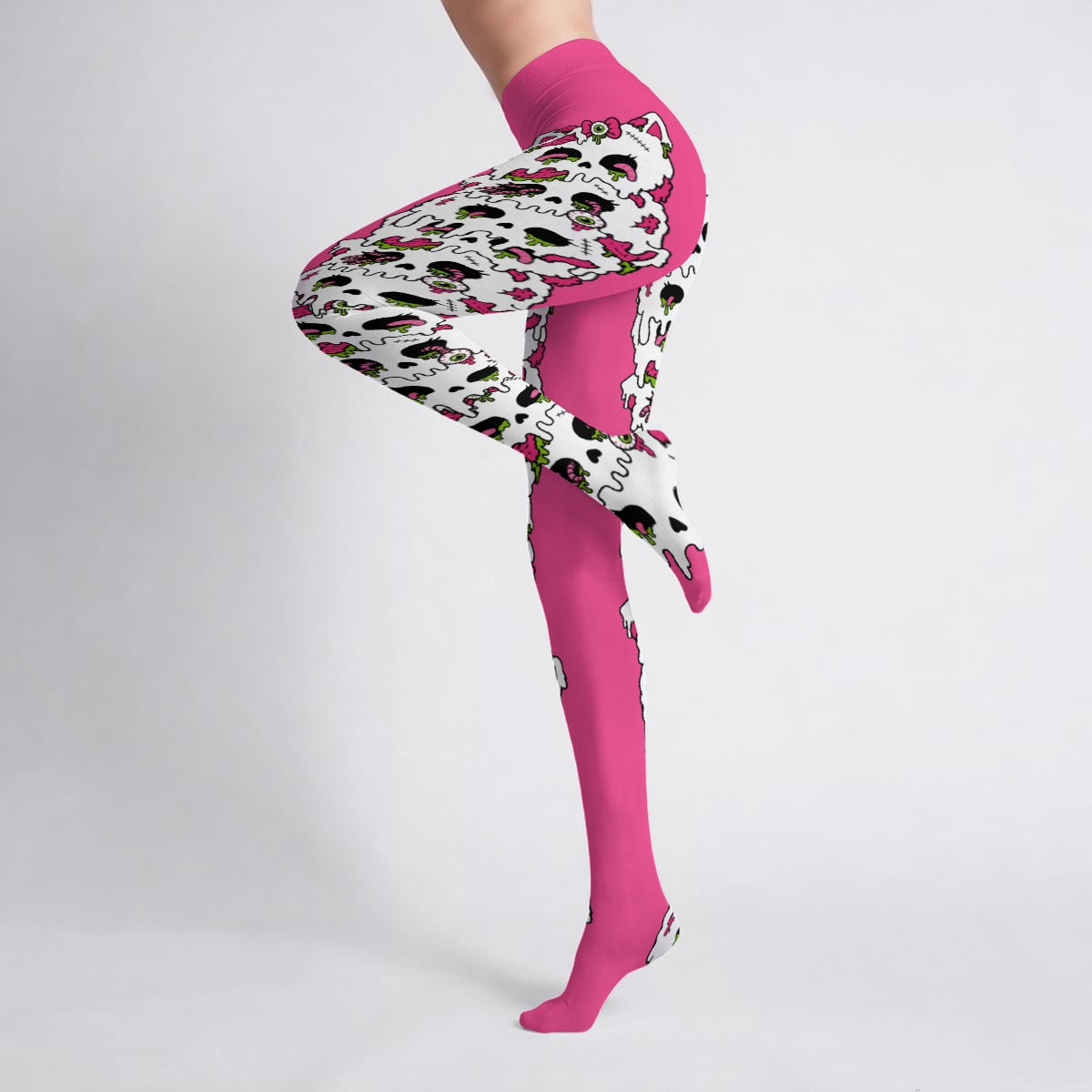 Zombie Kitty Melt Women's High-Stretch Tights