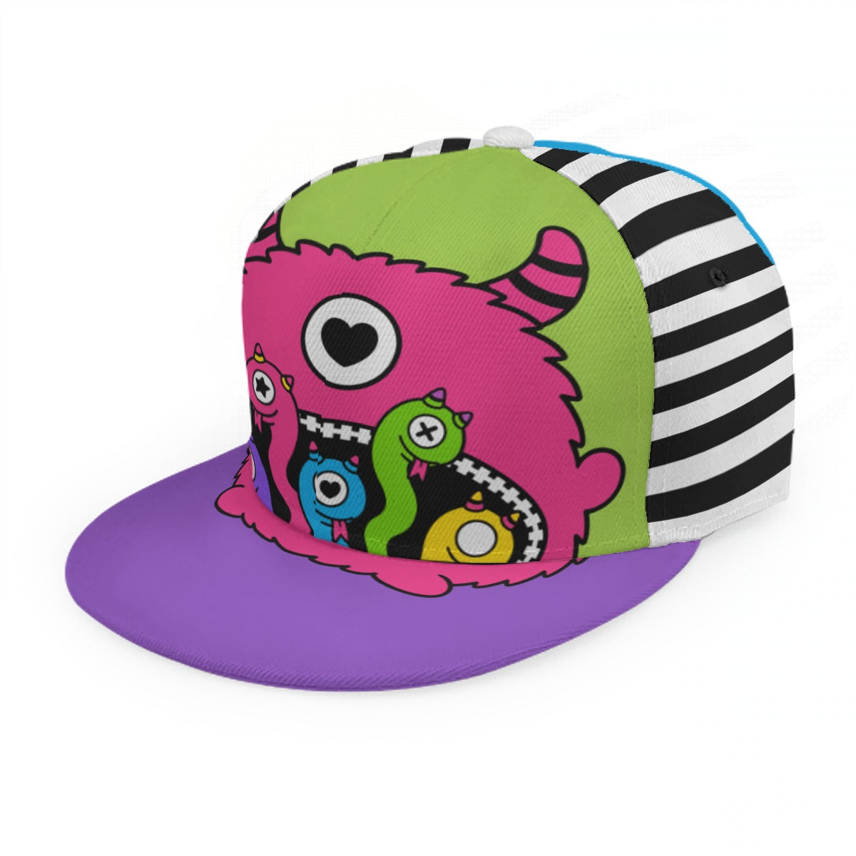 Sheppy Zippy Hebichan Gang Flat Brim Snapback Cap