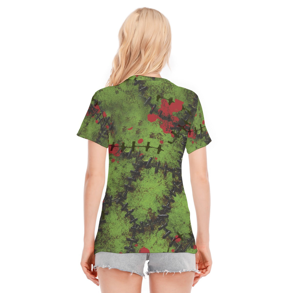 All-Over Print Women's Round Neck T-Shirt | 190GSM Cotton