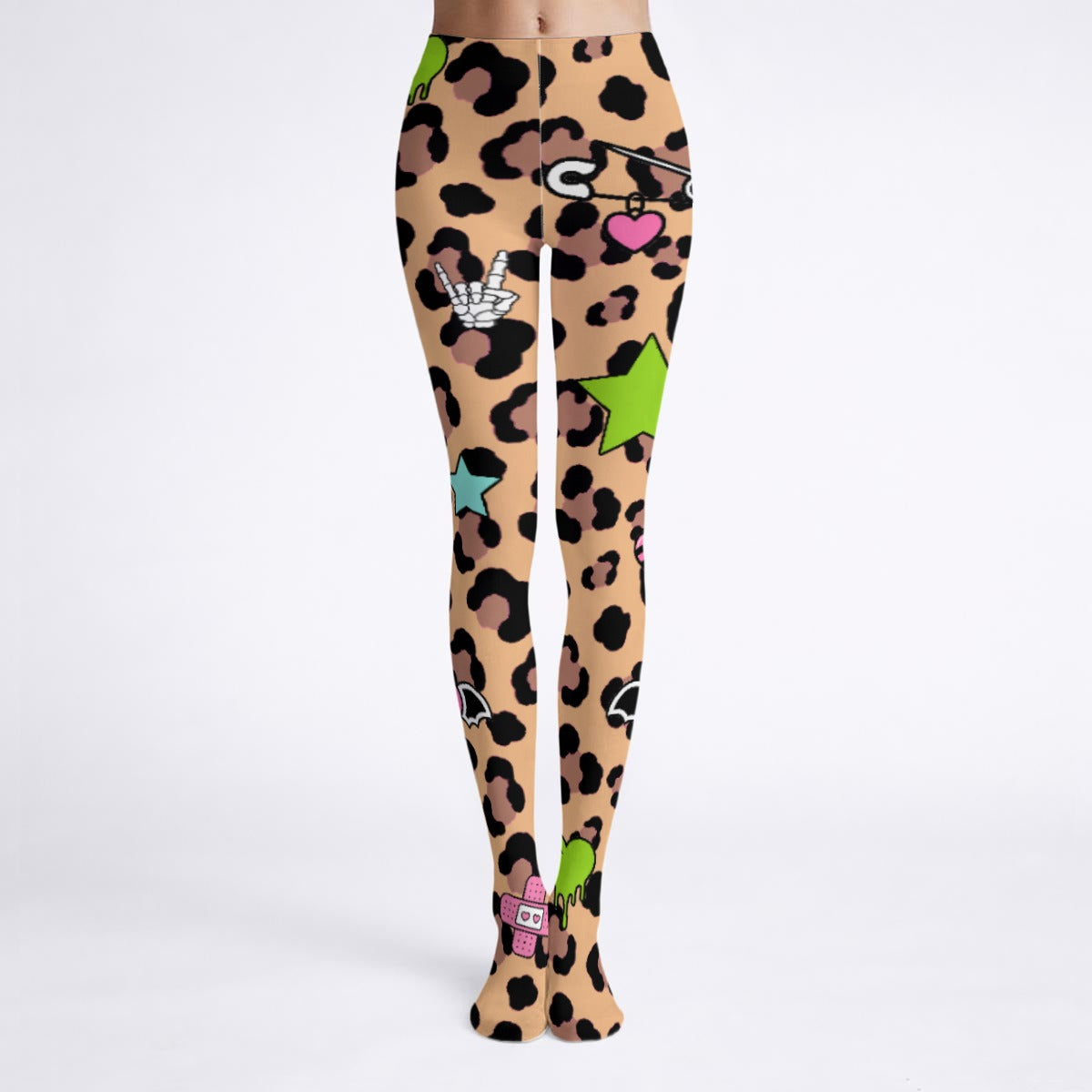 Scene Chaos Leopard Women’s High-Stretch Tights
