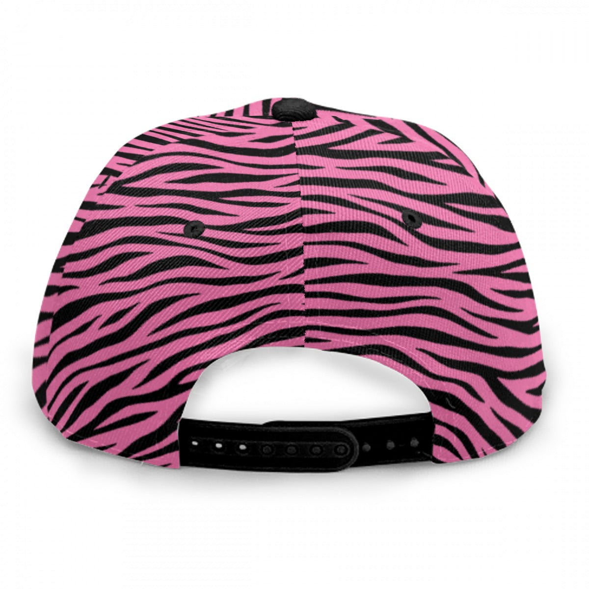 Dracula Cat Skull Zebra Flat Brim Snapback Hat | Emo Scene Cap