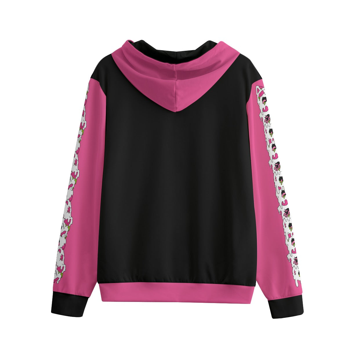 Zombie Kitty Cupcake Unisex Zip-Up Hoodie (XS–6XL)