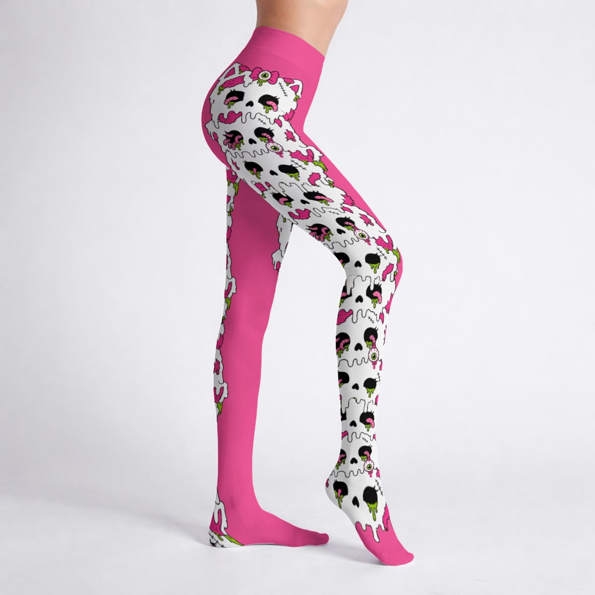 Zombie Kitty Melt Women's High-Stretch Tights