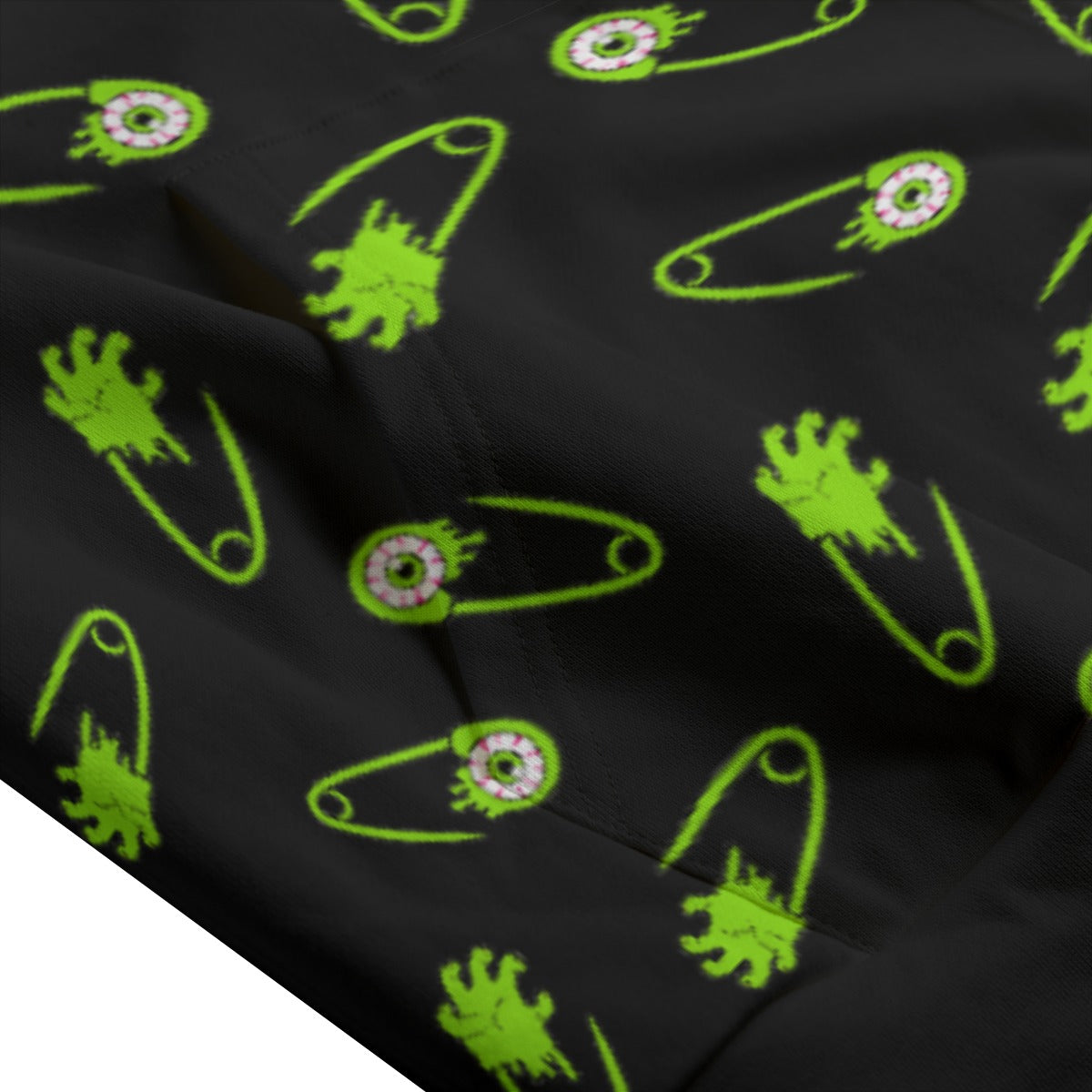 Alien Zombie Safety Pin Unisex Hooded Vest (XS–5XL)