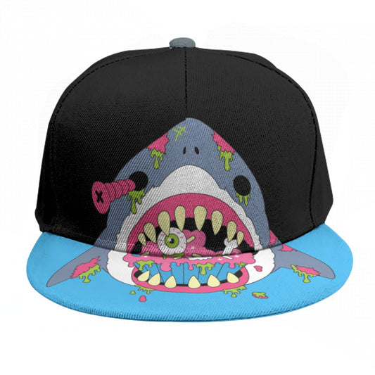 Zombie Shark Snapback Cap
