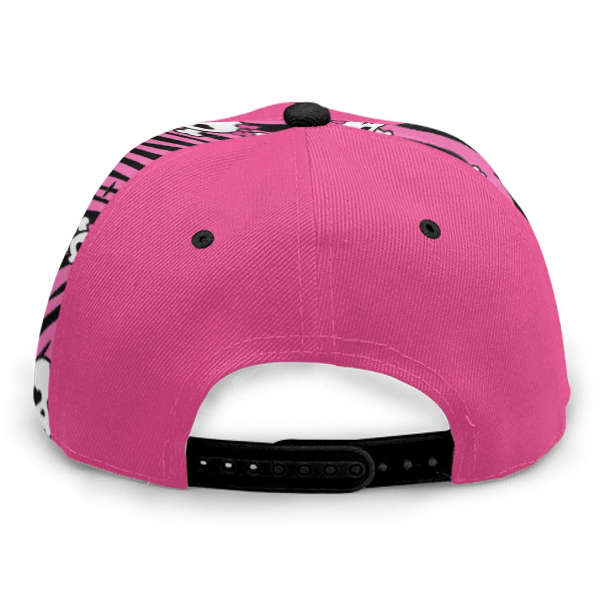 Zombie Skeleton Kitty Flat Brim Unisex Snapback Cap
