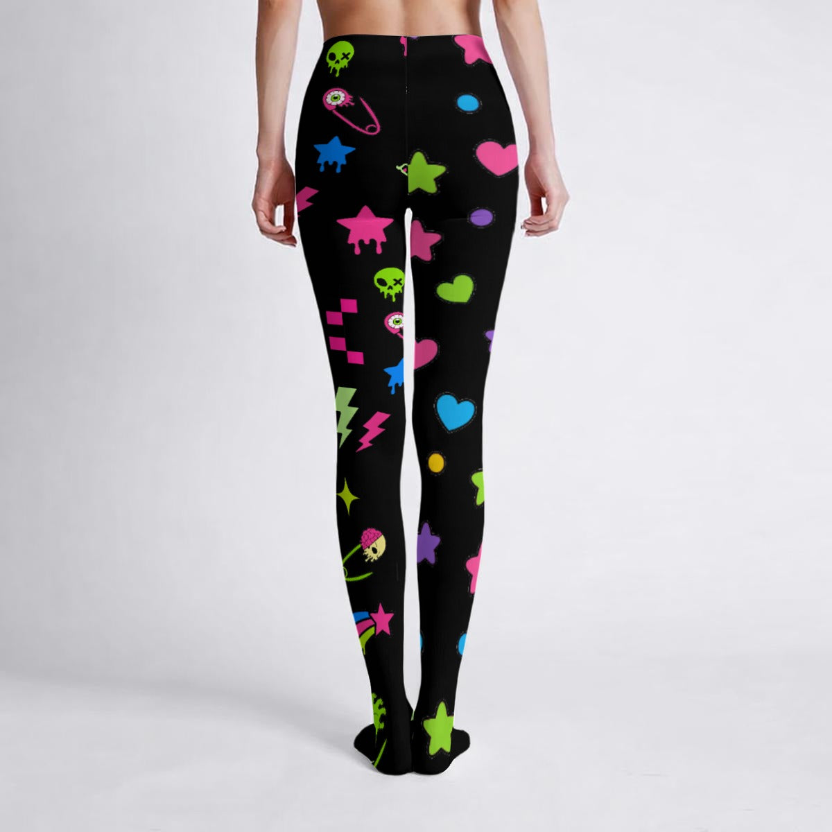 Alien Zombie Scene Women's High-Stretch Tights