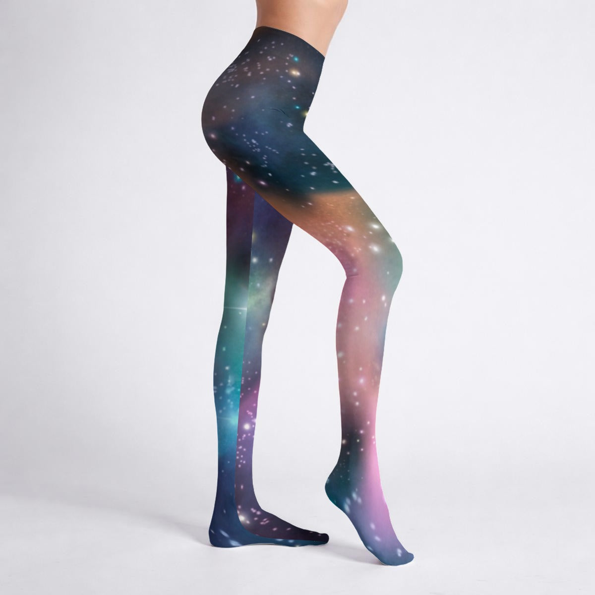 Cosmic Tumblr Galaxy High Stretch Tights | Soft Grunge Y2K