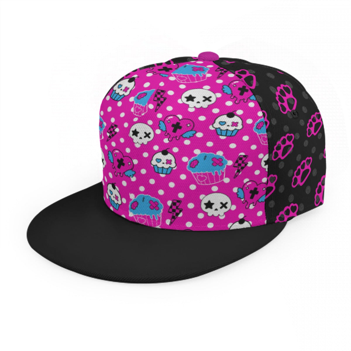 Scene Queen Polka Dot Zombie Cupcake Snapback Hat – Emo Y2K