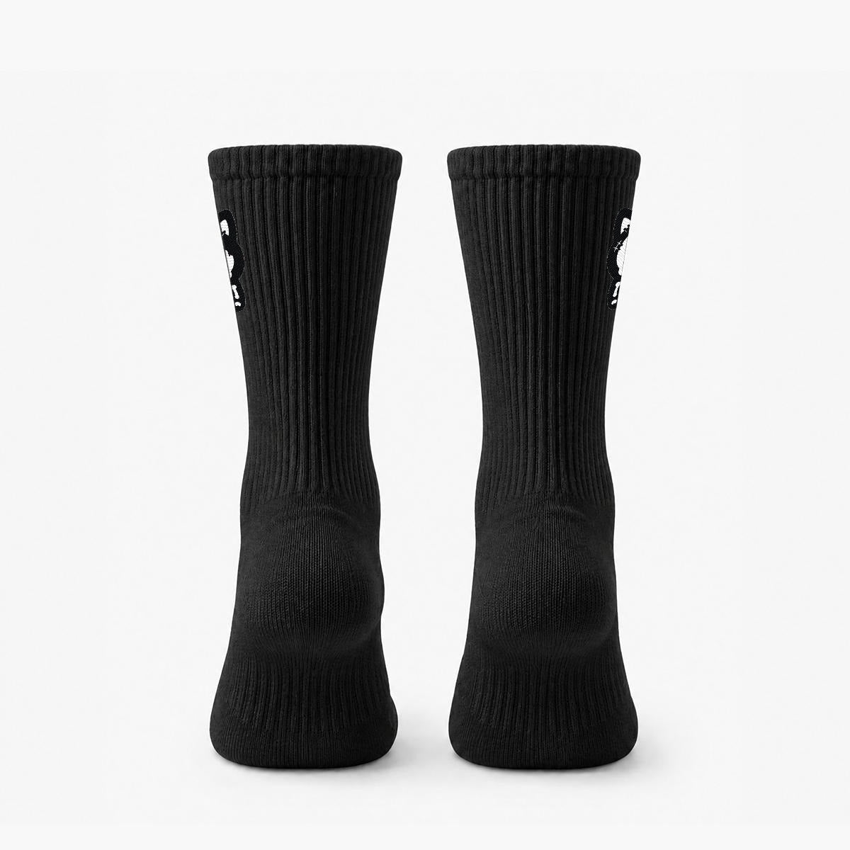 Embroidery Sports Cotton Knee-High Socks|Cotton