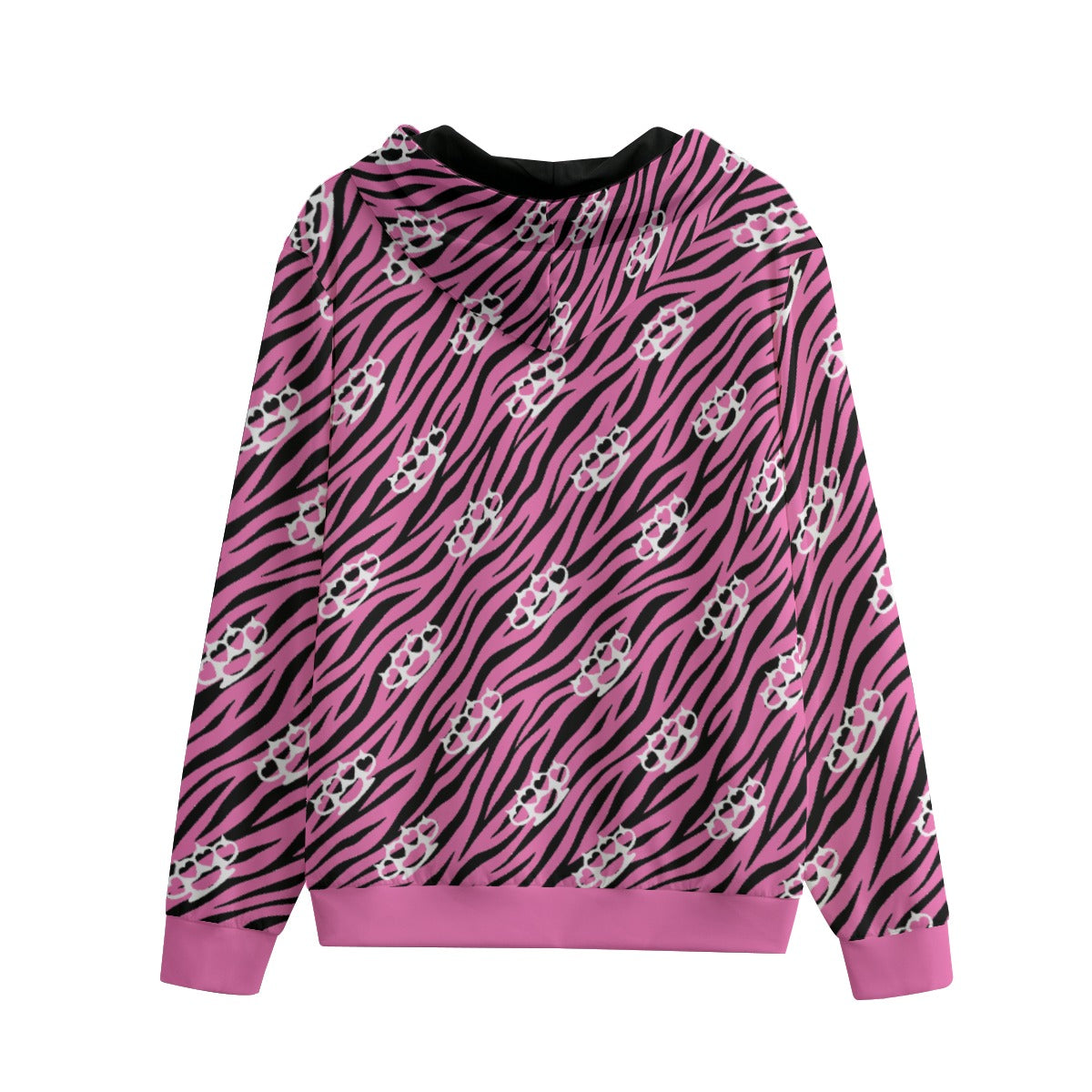 Zebra Brass Knuckle Zip Hoodie