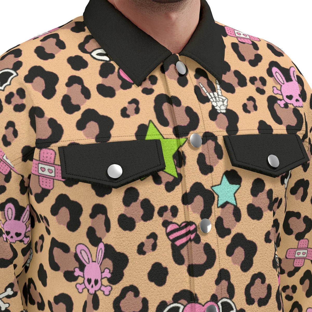 Leopard Scene Kid Cotton Unisex Jacket (S-5XL)