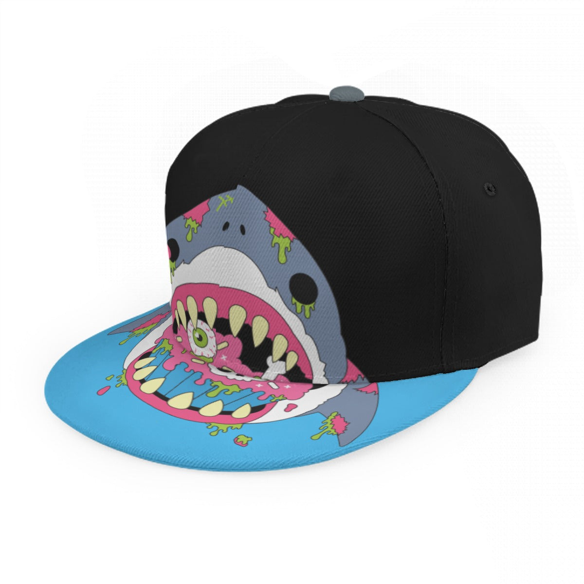 Zombie Shark Snapback Cap