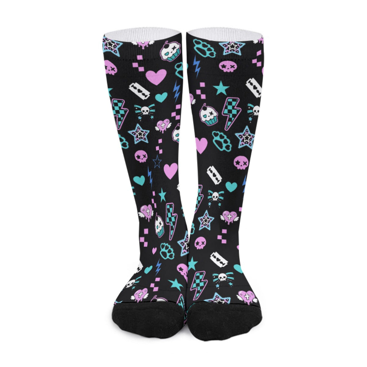 Scene Queen Kawaii Goth Unisex Long Socks