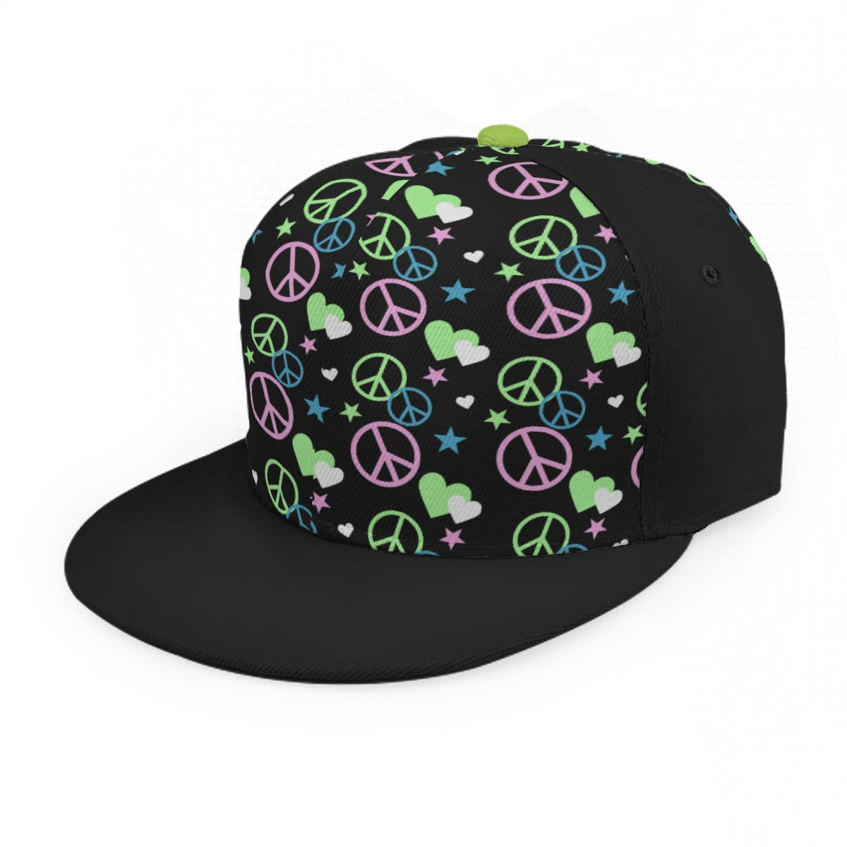 Pastel Peace Sign All-Over Unisex Snapback