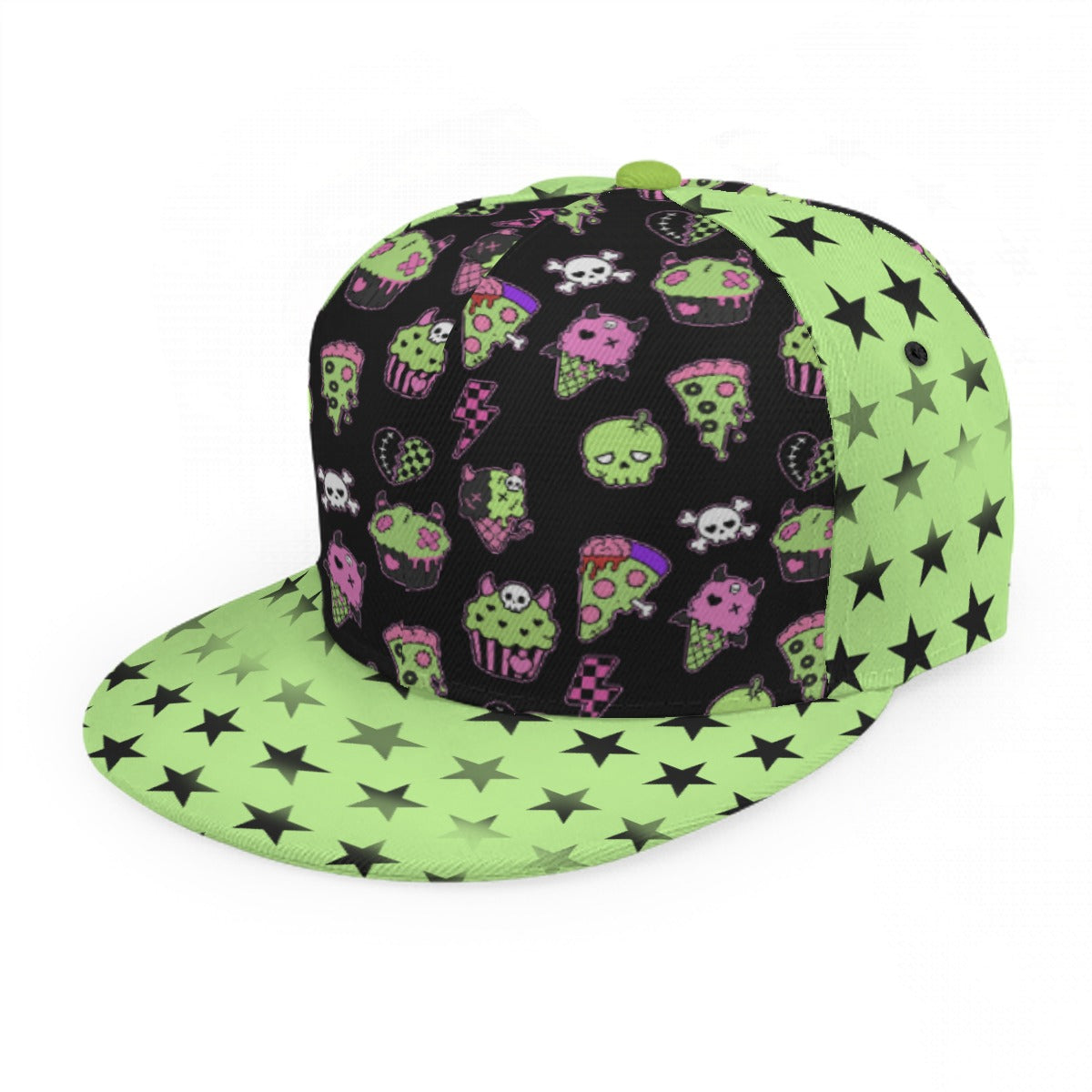 Baseball Cap With Flat Brim