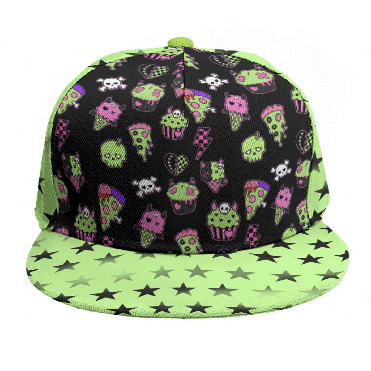 Baseball Cap With Flat Brim