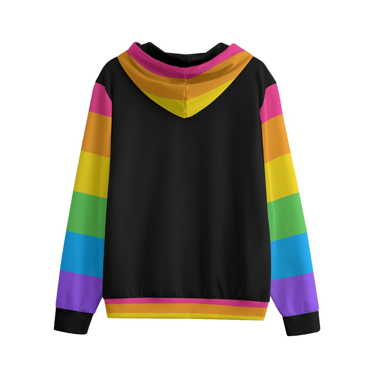 Rainbow Skeleton Unicorn Unisex Zip Hoodie – Scene Kid Style, XS–6XL