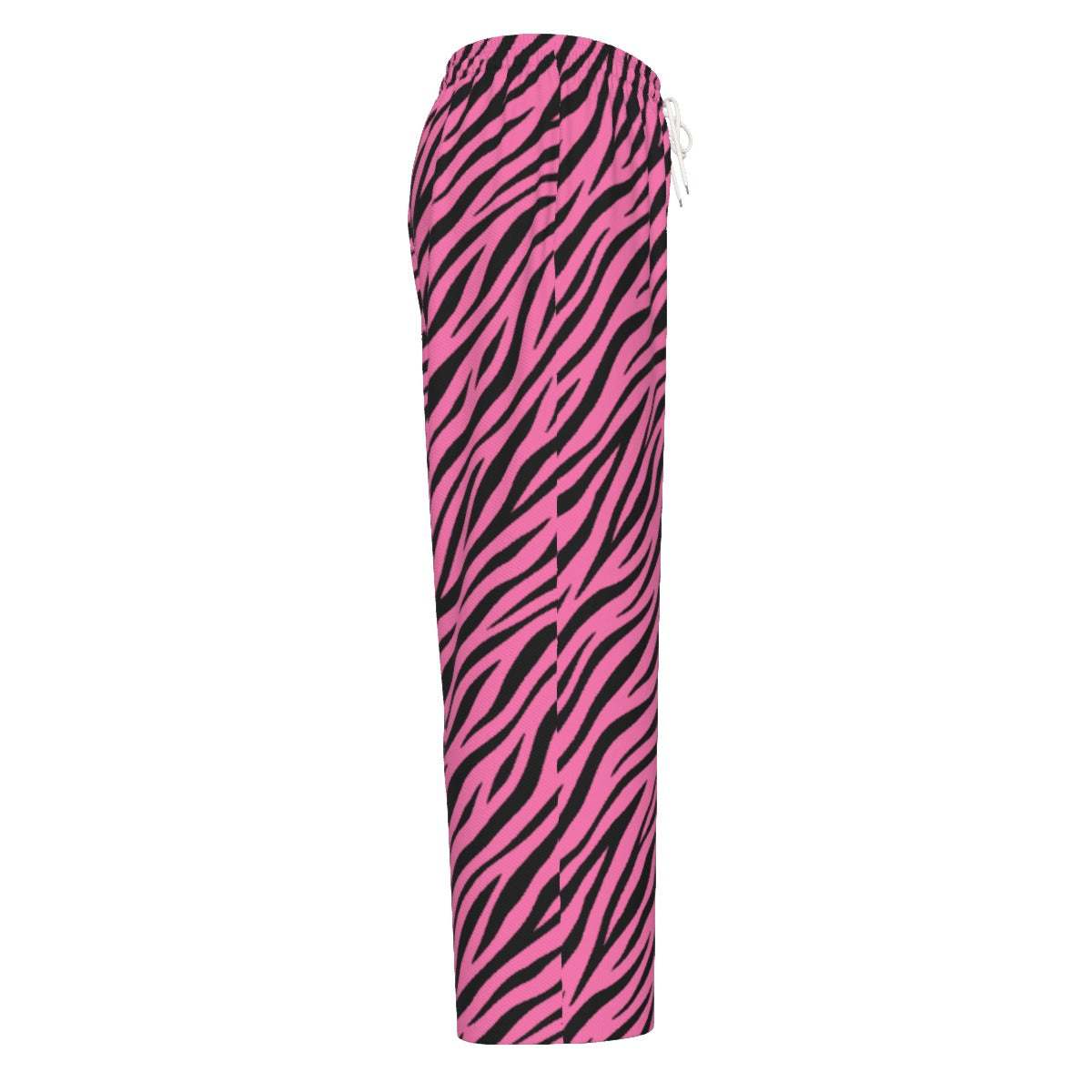 Pink Zebra Skull Cotton Wide-Leg Pants (XS–6XL)