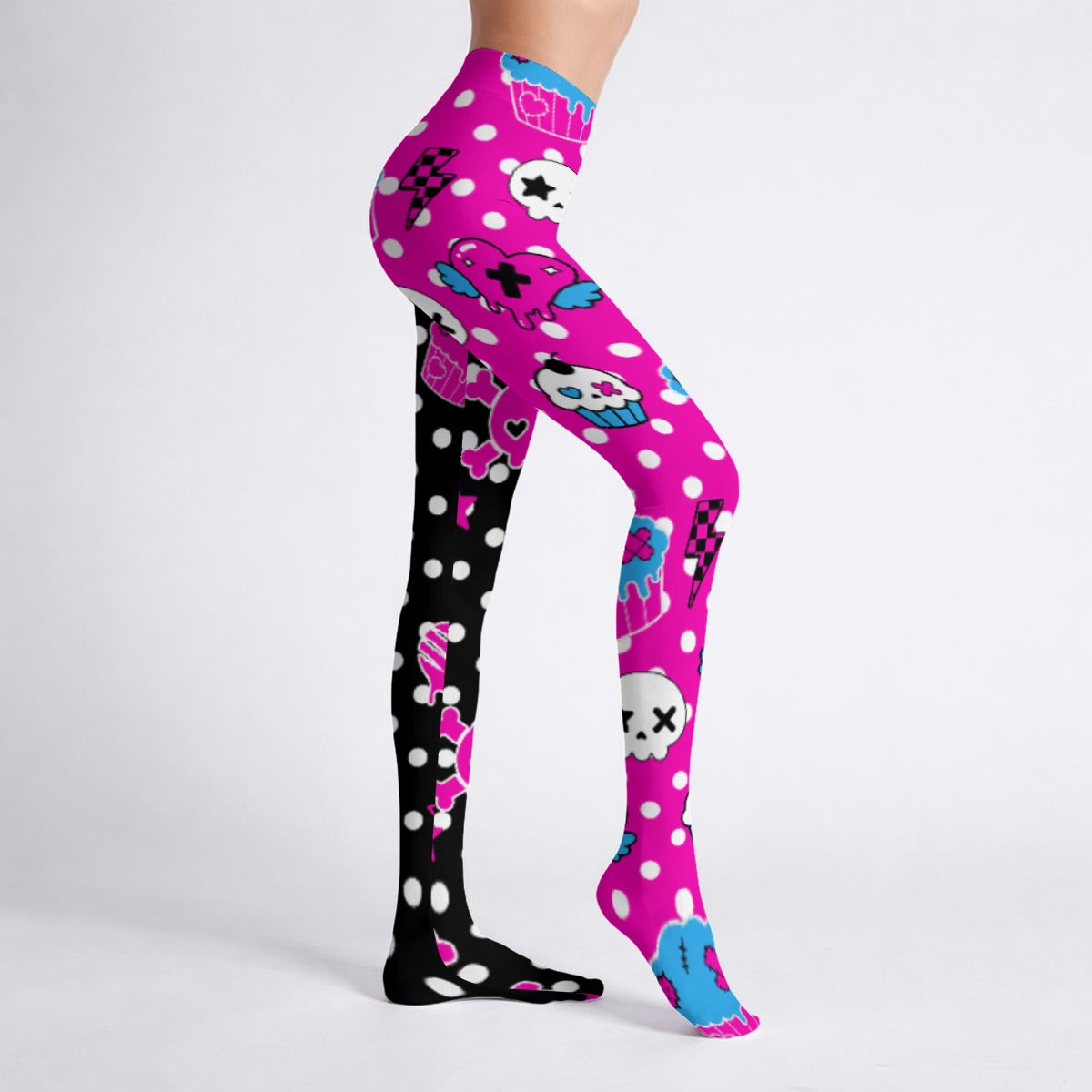 Sheppy Skull Pop Tights