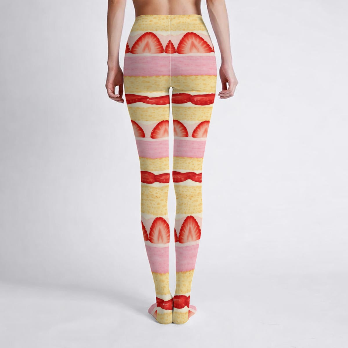 Strawberry Cake Kawaii High Stretch Tights | Coquette Y2K