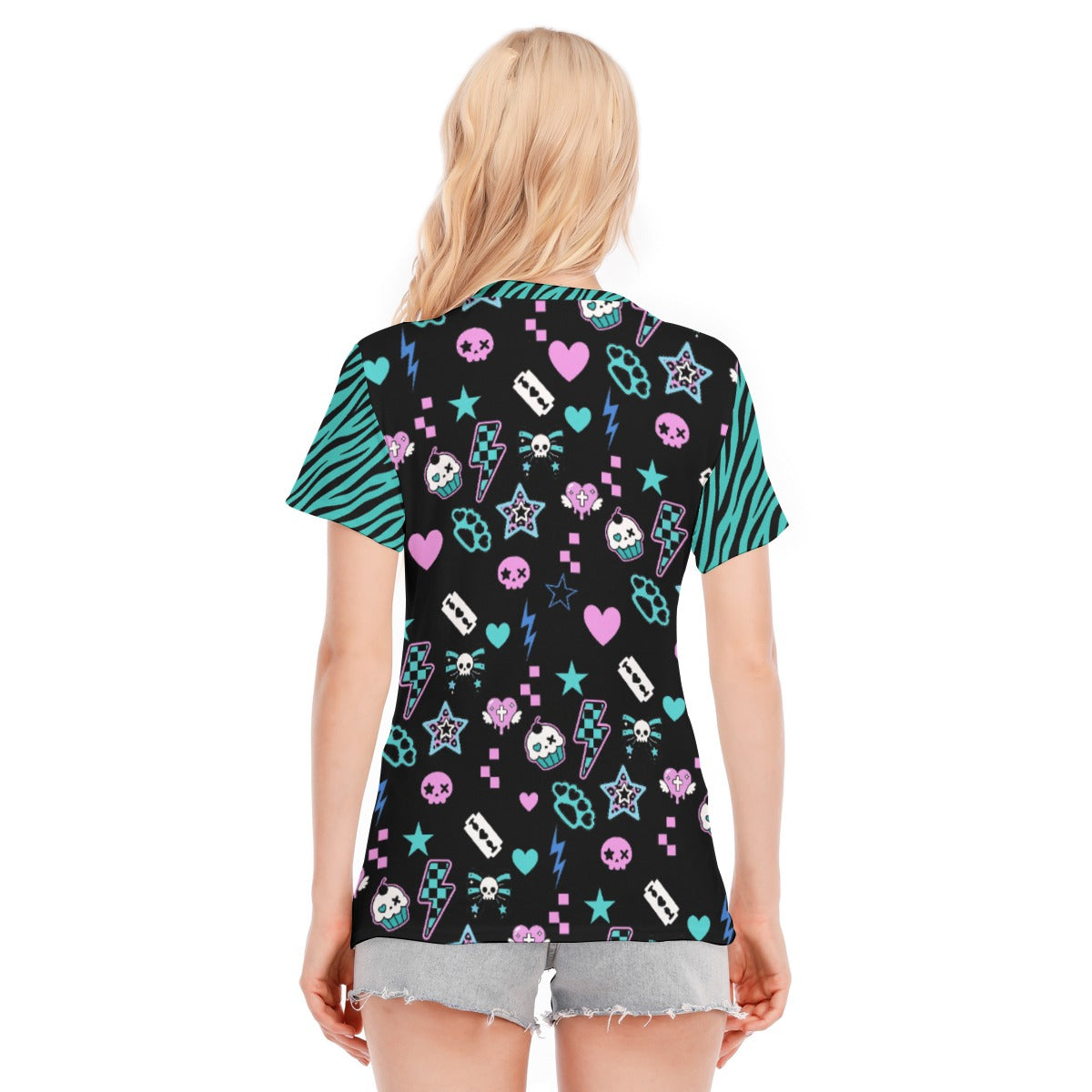 Electric Scene Queen Cotton Women's T-Shirt (S–9XL)