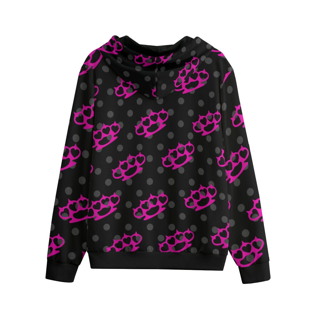 Pink Brass Knuckle Heavyweight Cotton Zip-Up Hoodie