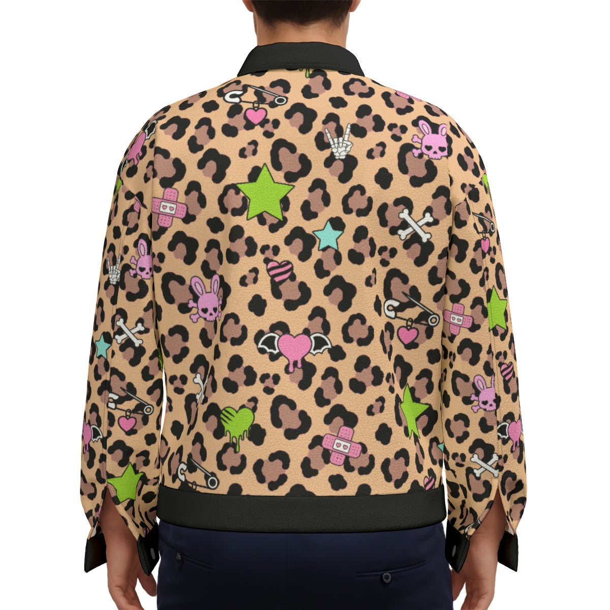 Leopard Scene Kid Cotton Unisex Jacket (S-5XL)