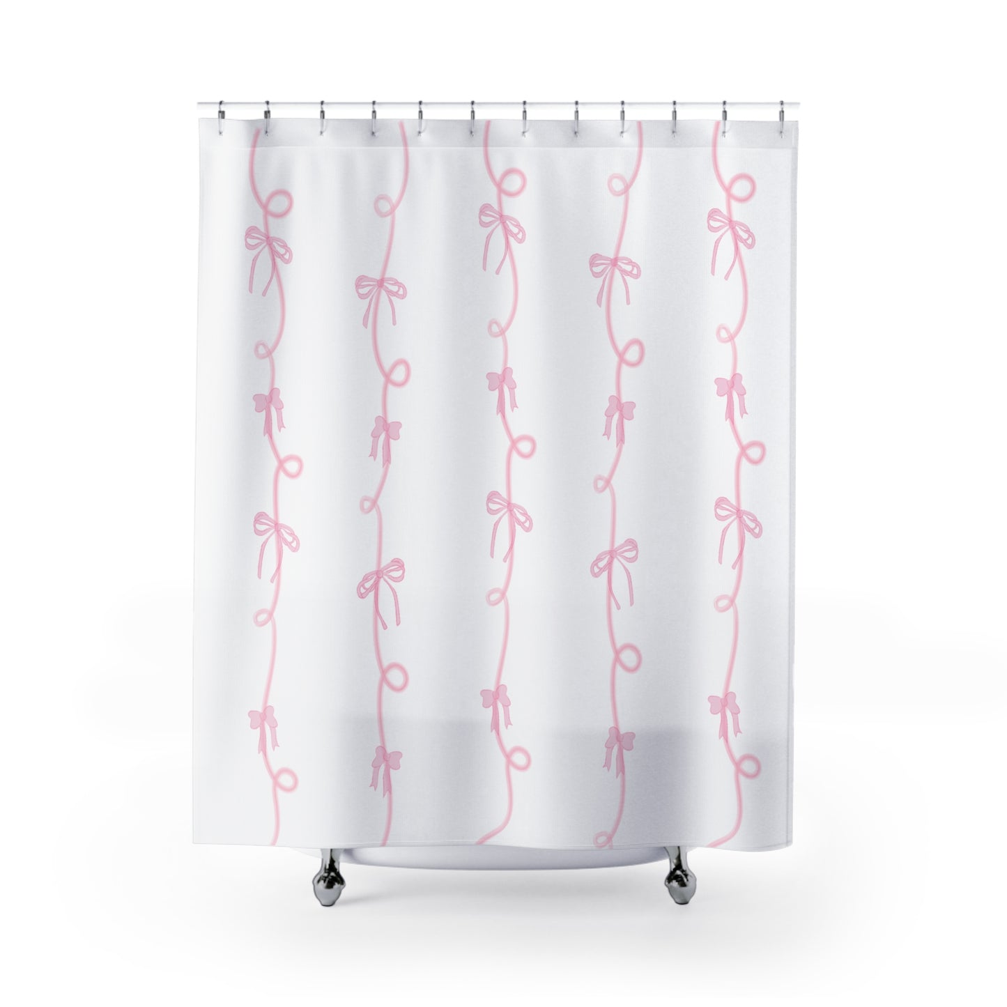 Coquette Bow Aesthetic soft girl  Shower Curtains