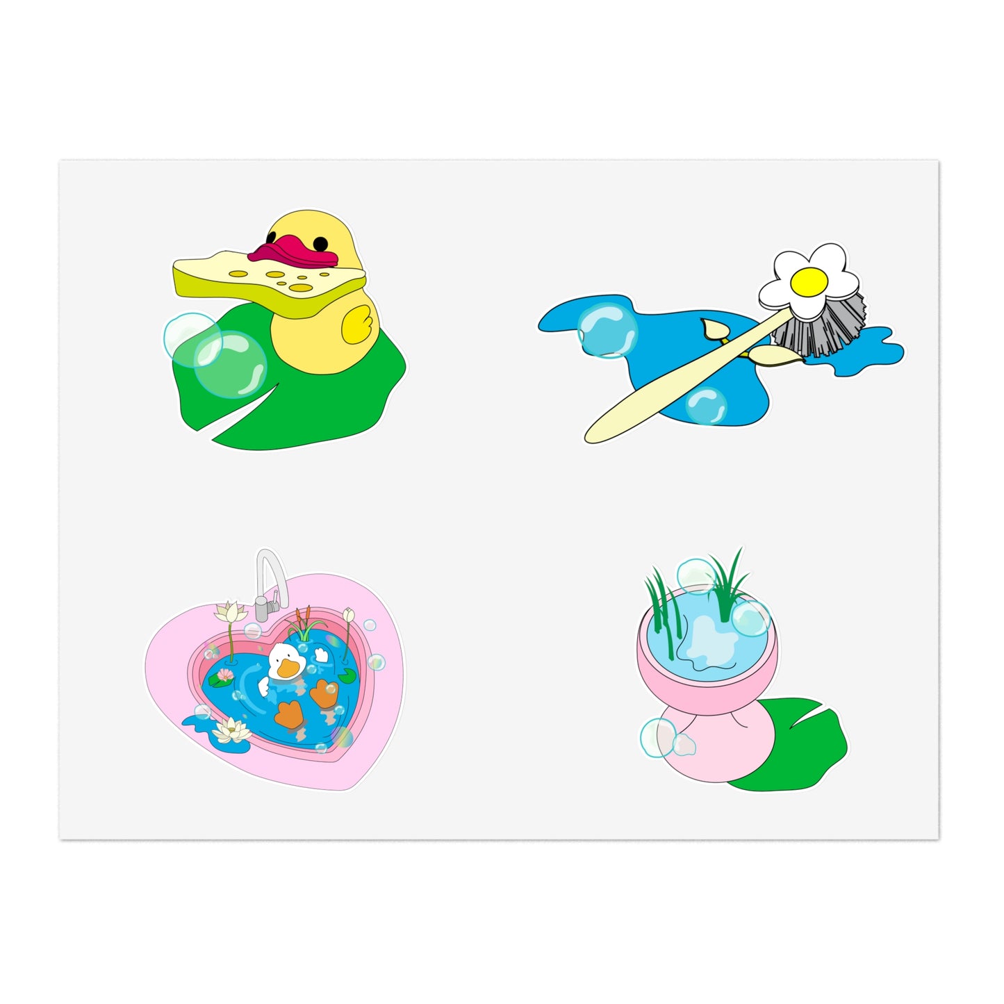 duck daydream 2 Sticker Sheets