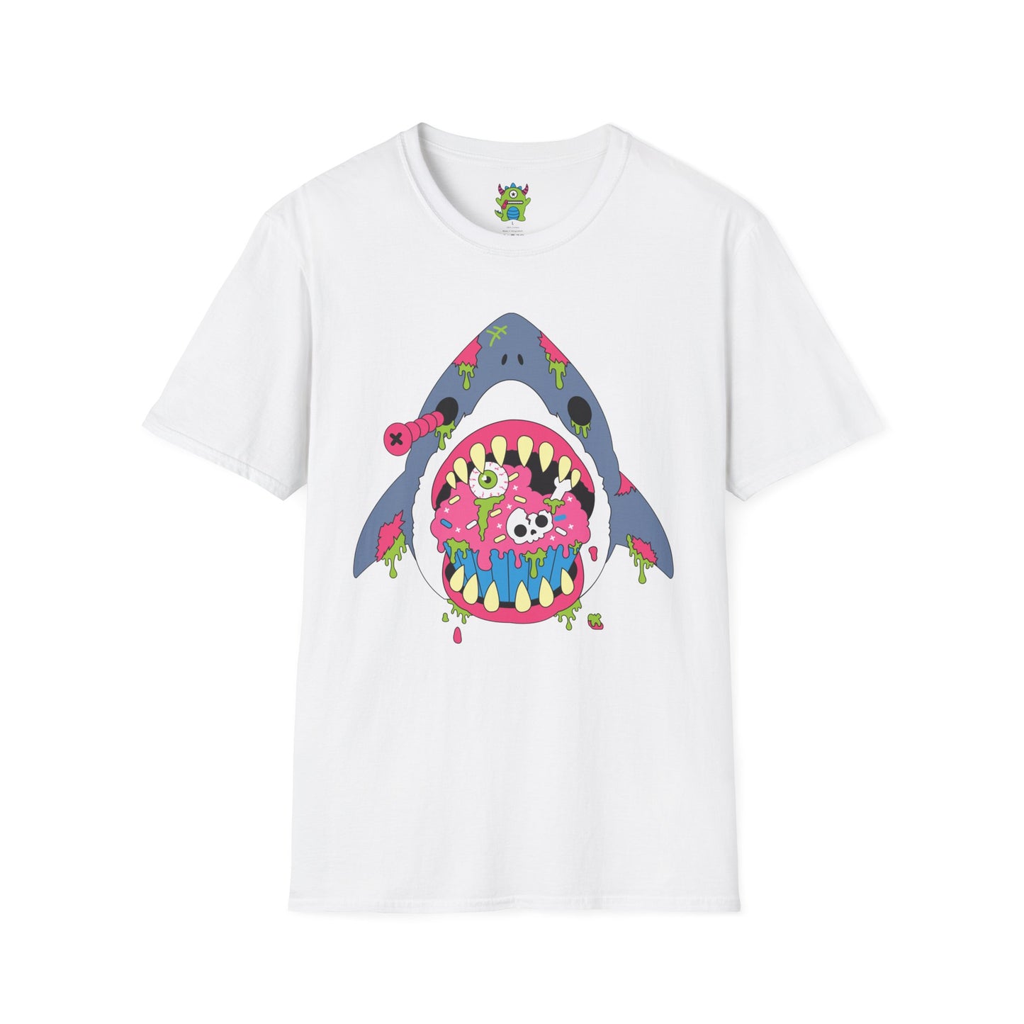 Zombie Shark Graphic Tee — Creepy Cute Monster Shark T‑Shirt