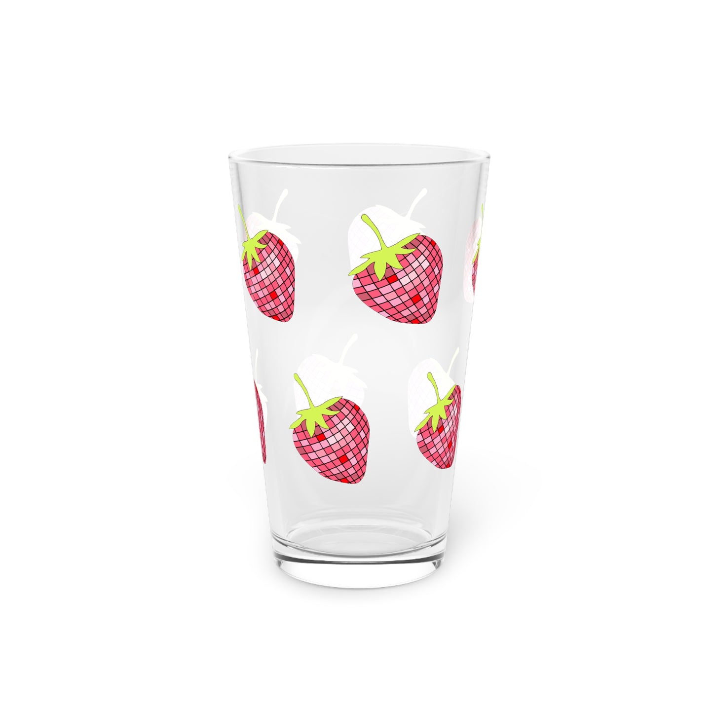 DISCO Strawberry Pint Glass, 16oz