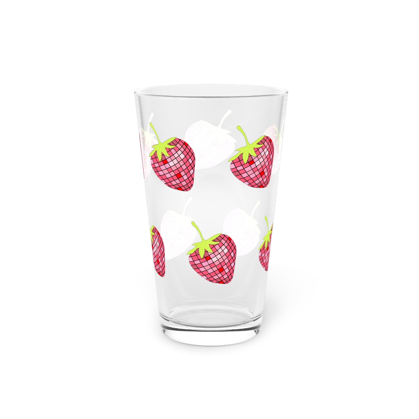 DISCO Strawberry Pint Glass, 16oz